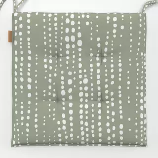 Sitzkissen Sage Green Dotted Lines