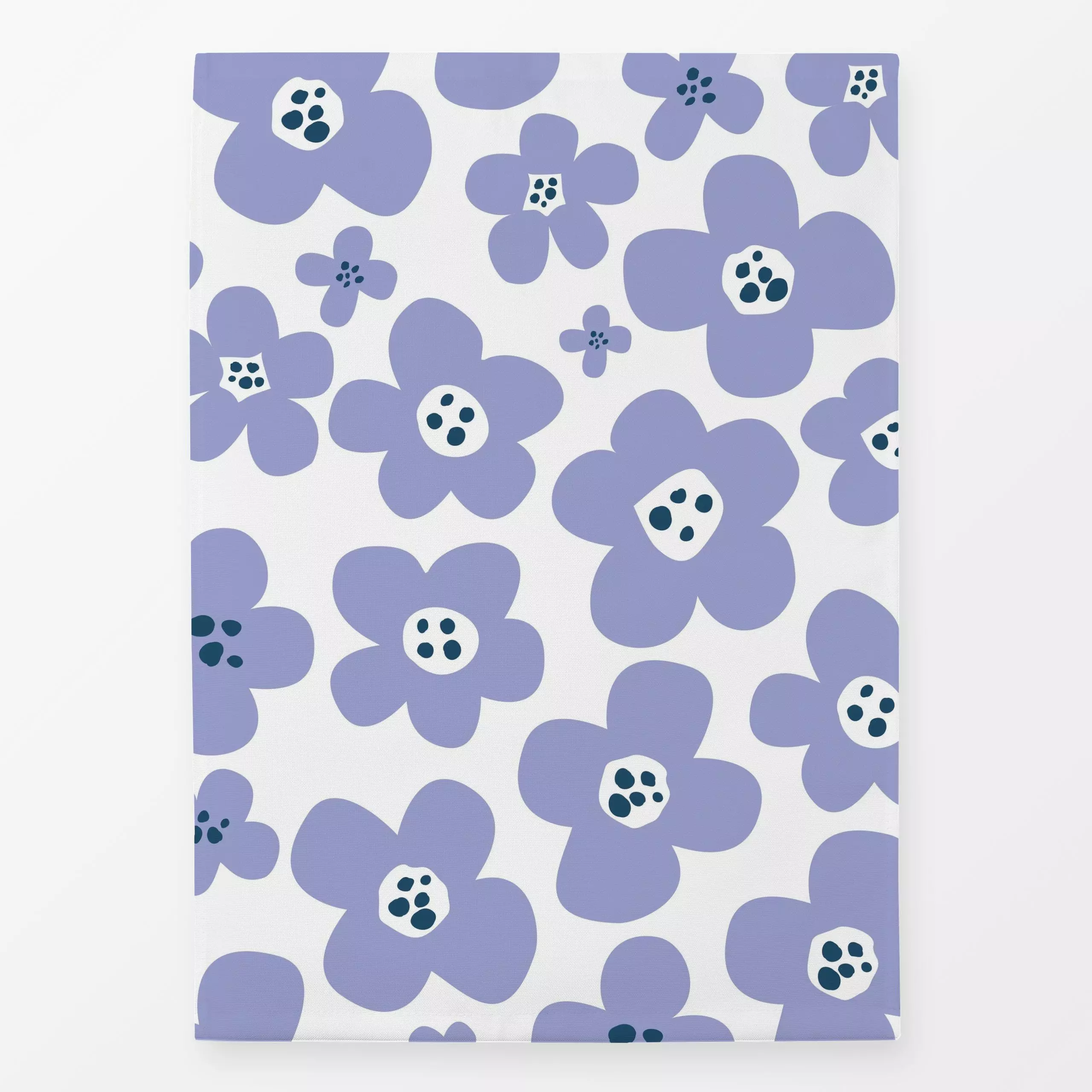 Geschirrtücher Flowers Muster bleu - Blumen & Florales, Kinderzimmer & Motive für Kinder, Anlässe - von „Heyduda"; Muster, H...