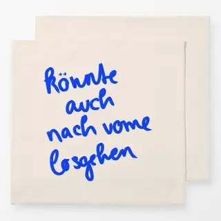 Servietten Nach vorne losgehen
