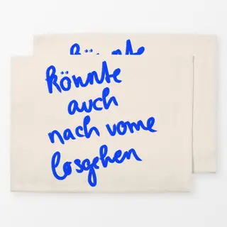 Tischset Nach vorne losgehen