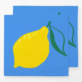 Servietten Lemon blue