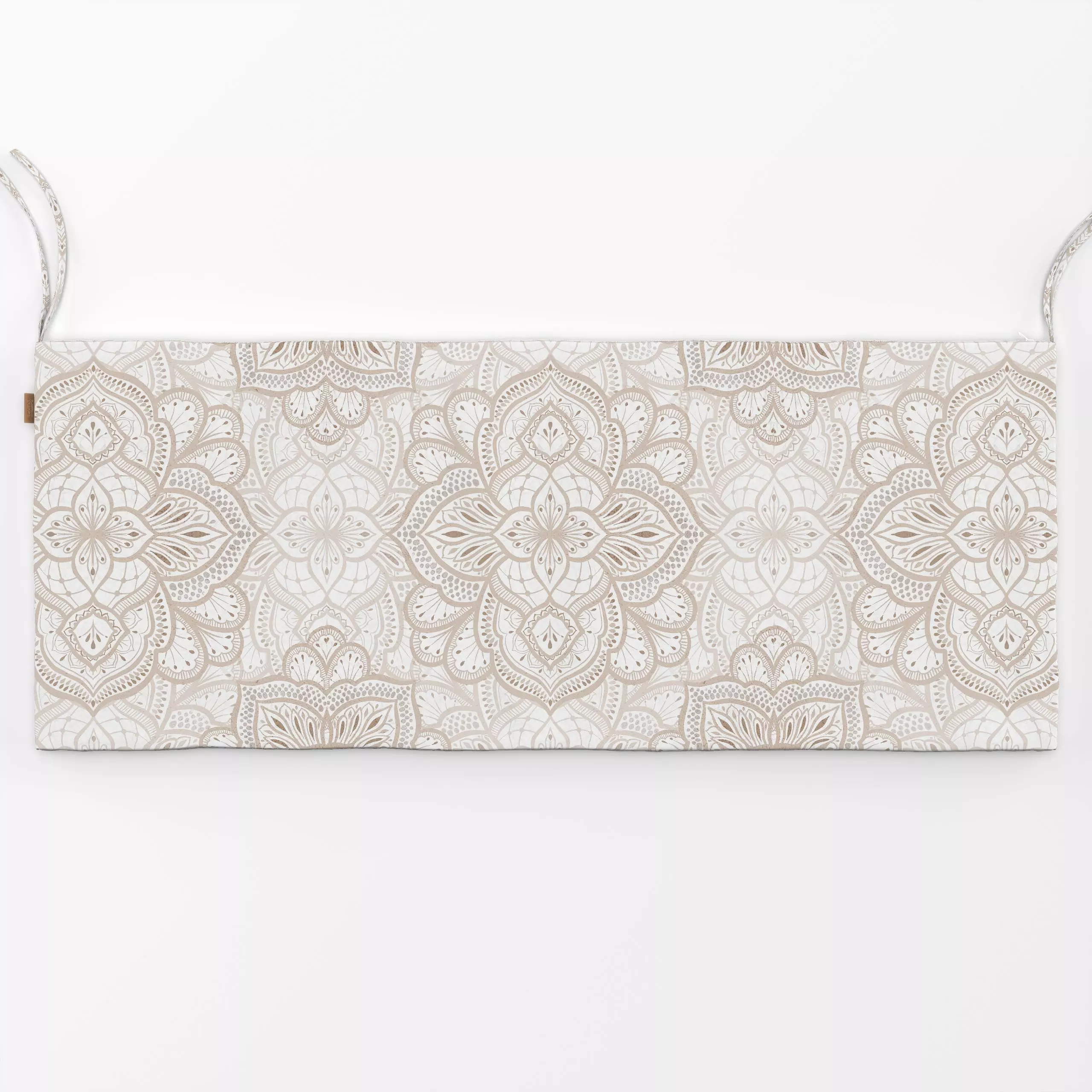 Bankauflage Beige boho Marrakesh Fliese 2 - Symbole & Muster, Retro & Vintage - von „Bloomery Decor"; marrakesch, boho, Geom...