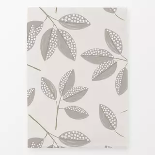 Geschirrtücher Allover Leaf grau