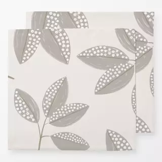 Servietten Allover Leaf grau