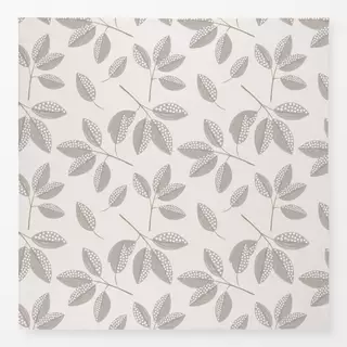 Tischdecke Allover Leaf grau