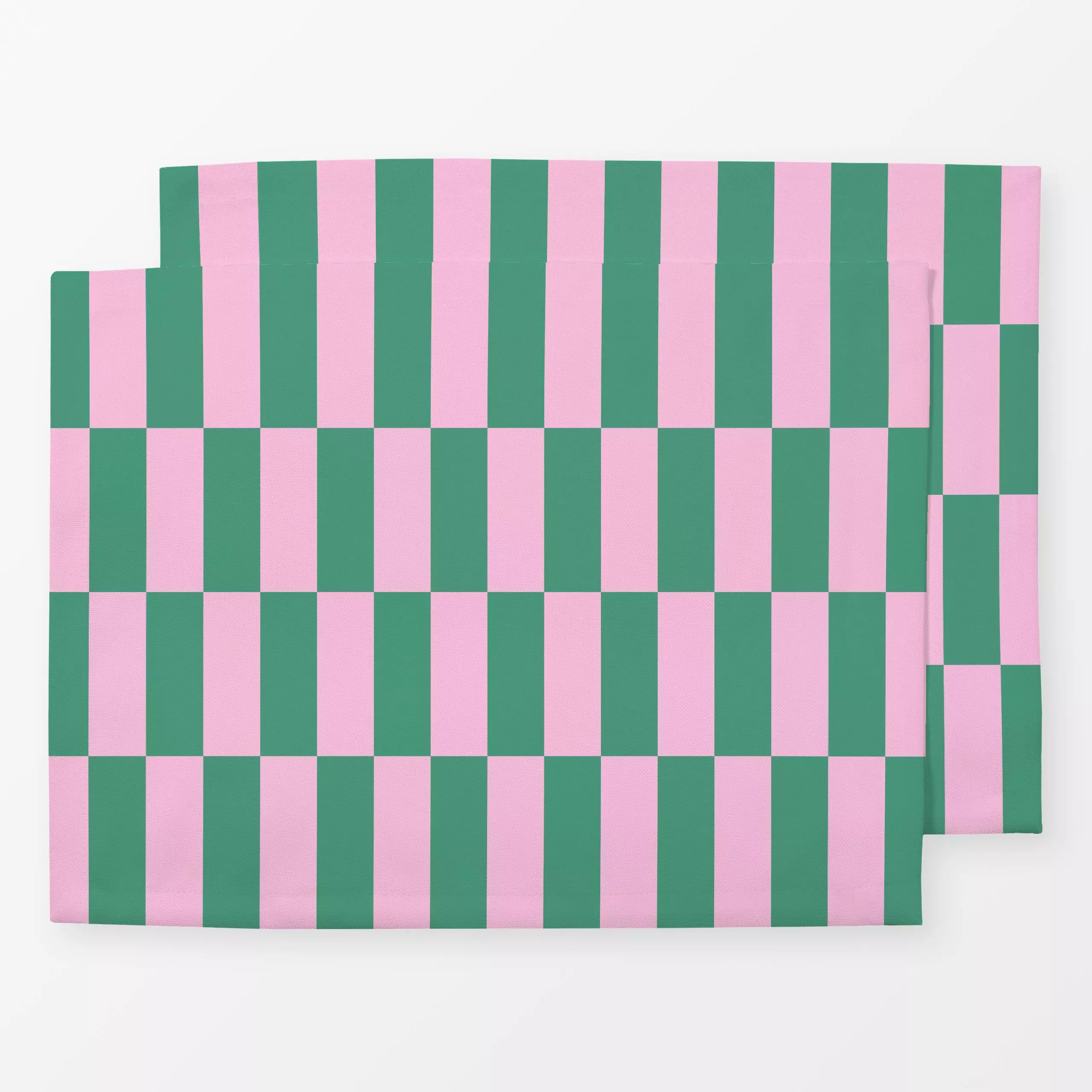 Tischset Color Blocks rosa minzgrün - Symbole & Muster - von „Julia Schumacher"; Karo, mint, Karos, kariert, colorful, julia...
