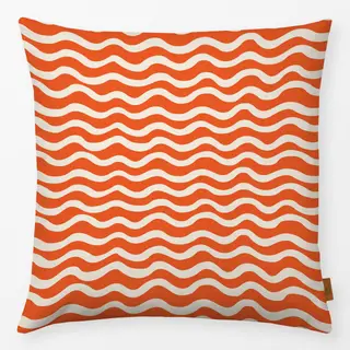 Kissen Abstract Waves orange