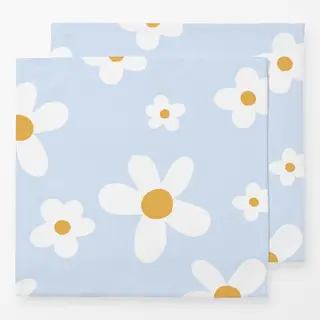 Servietten Big Daisy Hellblau