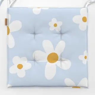 Sitzkissen Big Daisy Hellblau