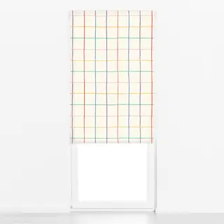 Raffrollo Karo bunt - Magic