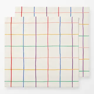 Servietten Karo bunt - Magic