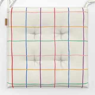 Sitzkissen Karo bunt - Magic