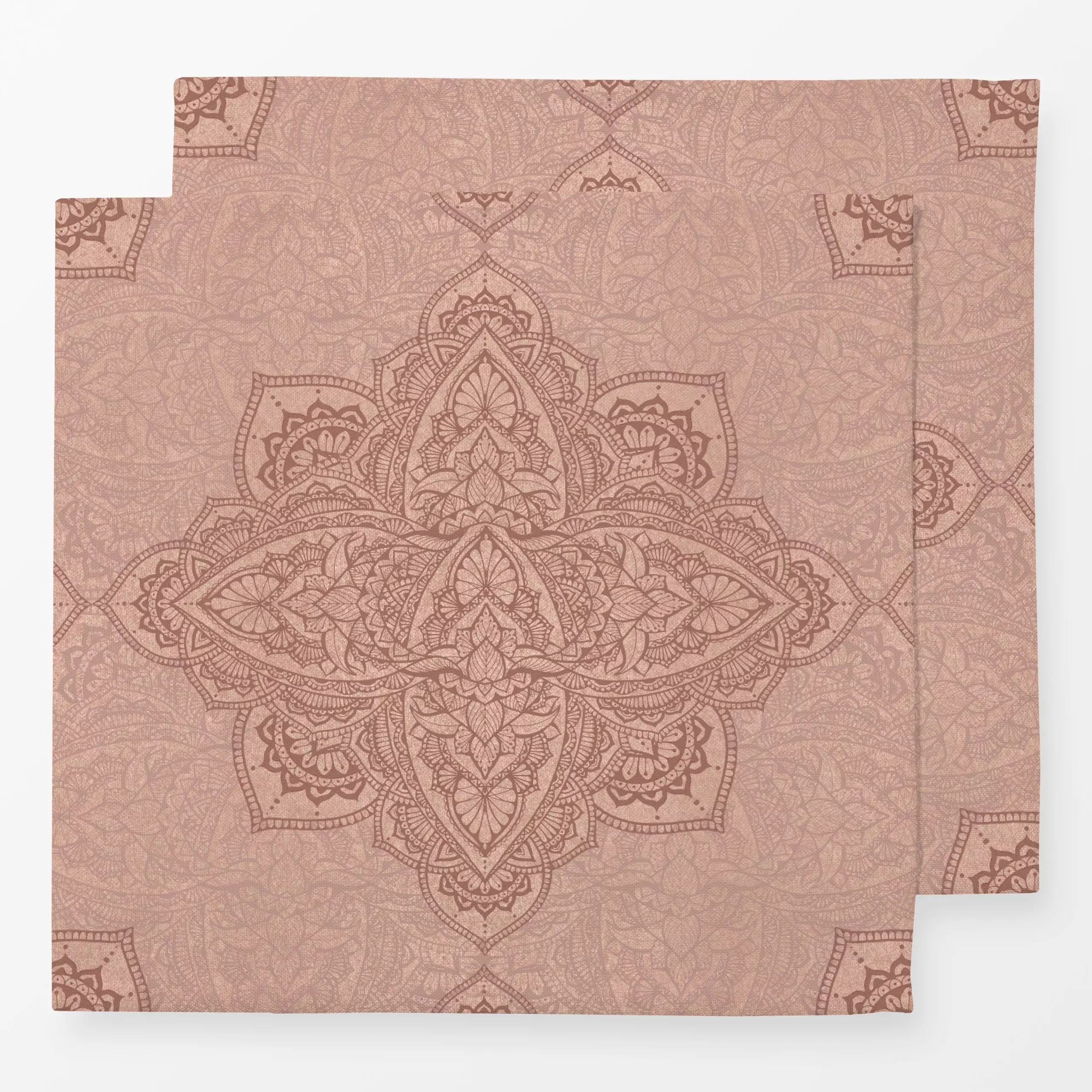 Servietten Terracotta boho Marrakesh 2 - Symbole & Muster, Retro & Vintage - von „Bloomery Decor"; marrakesch, boho, Geometr...