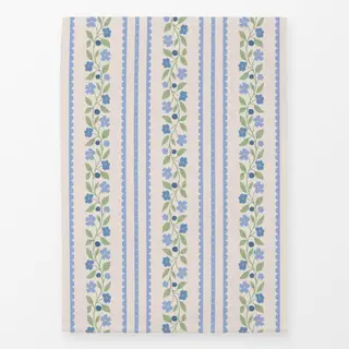 Geschirrtücher Blumen und Spitze Weiss Blau