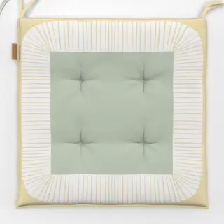 Sitzkissen Bogenrahmen Gelb Mint
