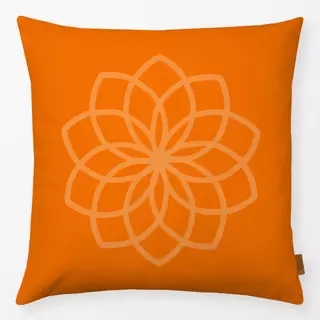 Kissen Traumfaenger Blume orange