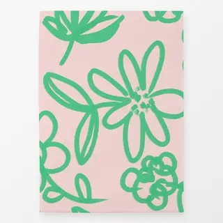 Geschirrtücher Blumen rosa grün