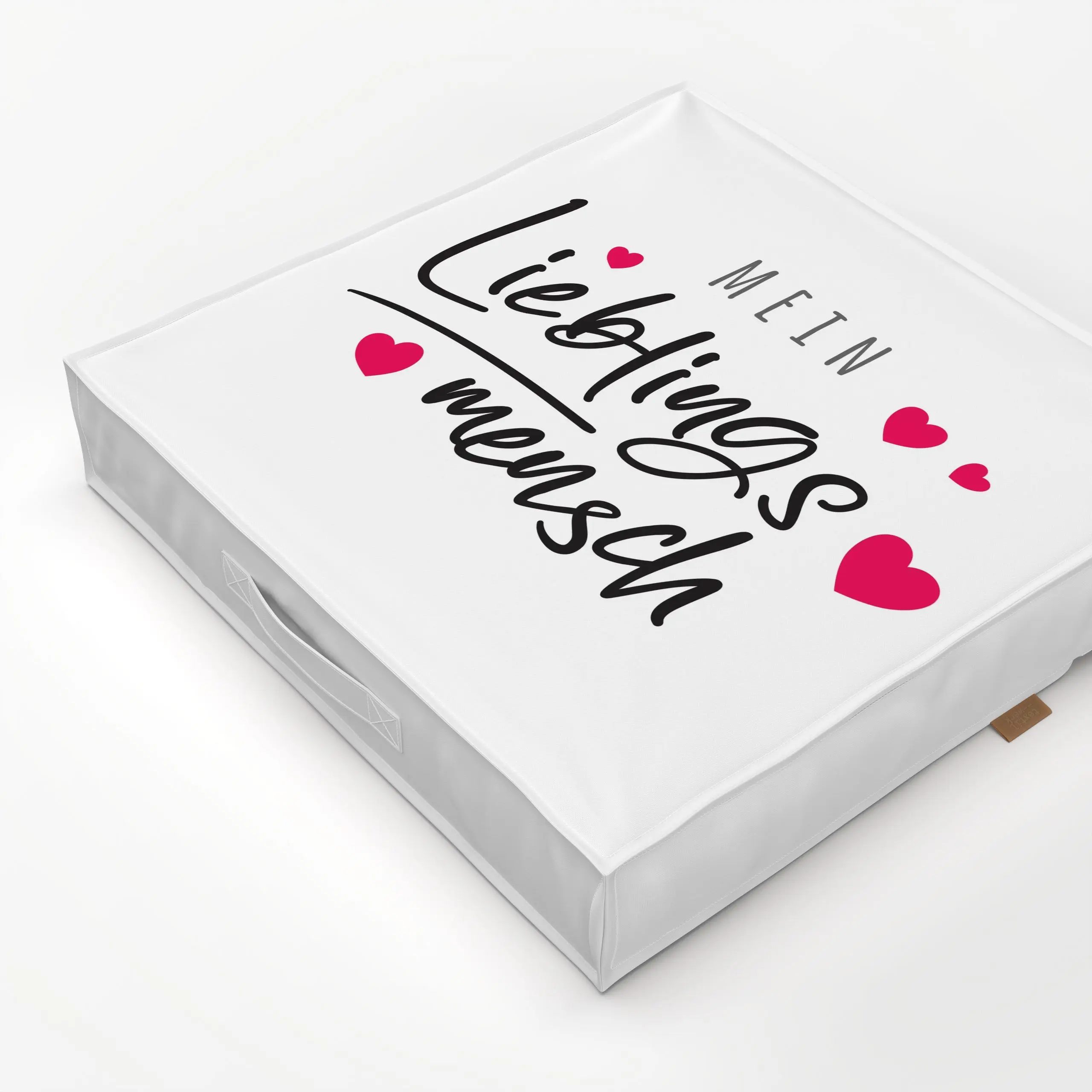 Bodenkissen Mein Lieblingsmensch - Liebe, Romantik & Pride - von „Heyduda"; Herzen, Valentinstag, Liebe, Geschenk, verliebt,...