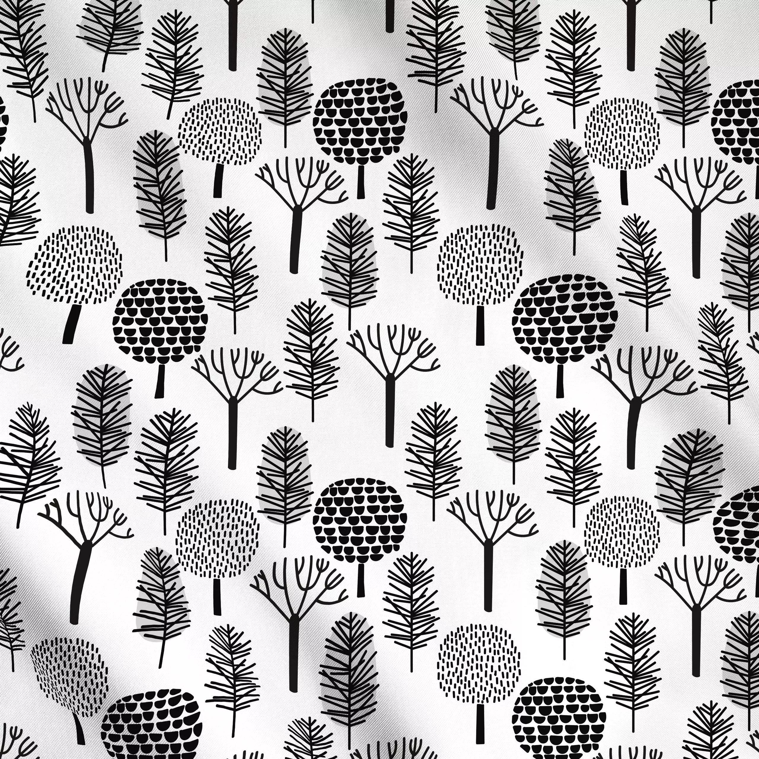 Meterware Herbstwald - Blumen & Florales, Herbst - von „Uta Naumann"; Natur, skandinavisch, Bäume, Wald, Hygge, Baum, Herbst...