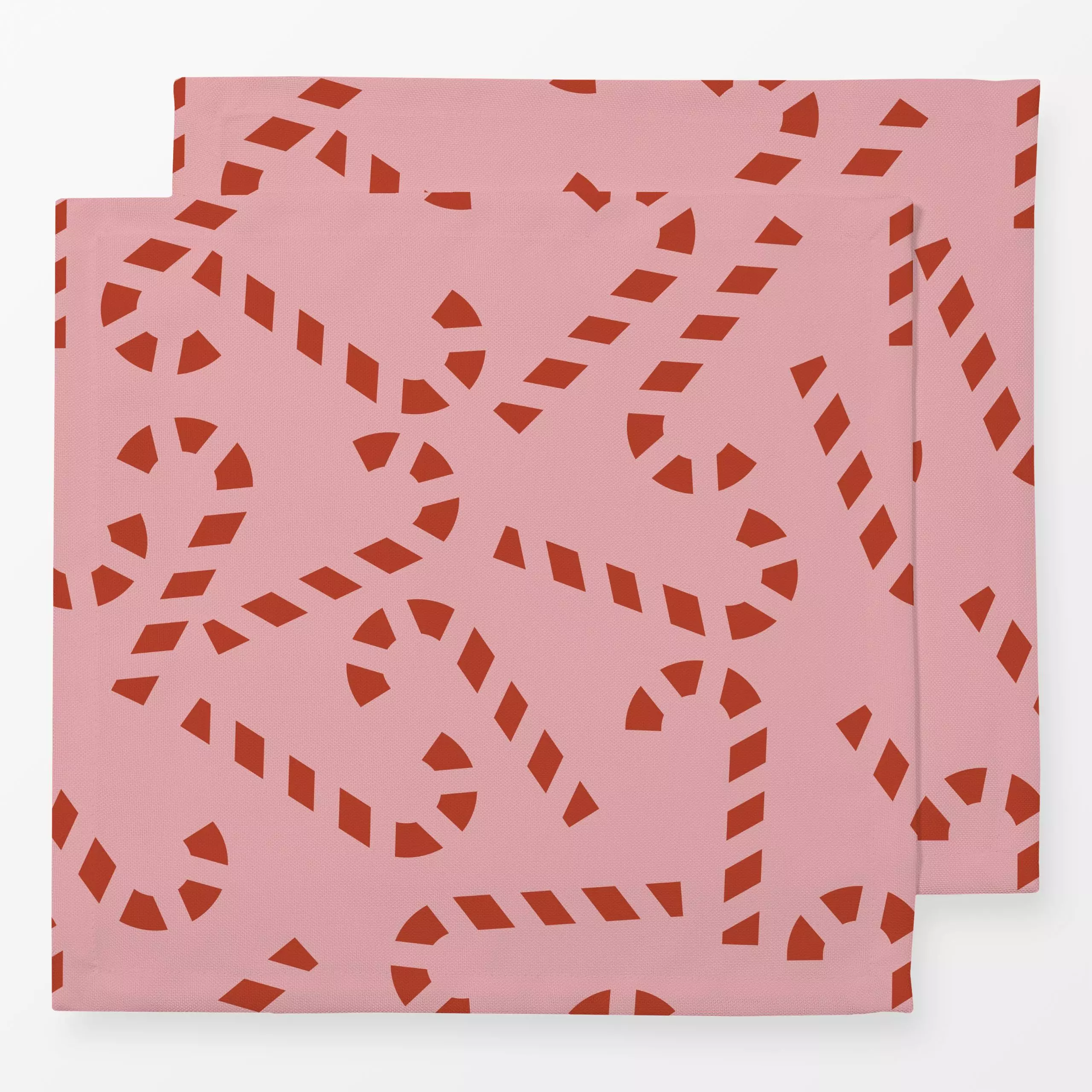 Servietten Christmas Candy Red - Weihnachten, Anlässe - von „Jana Driver"; rosa, Weihnachten, rot, candy, Zuckerstangen, chr...