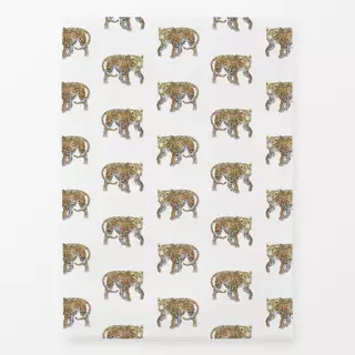 Geschirrtuch Wild Animals Leopard white