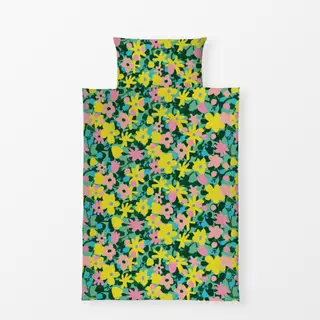 Bettwäsche Muster Blumen Blumenwiese