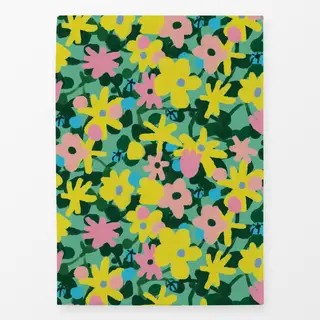 Geschirrtücher Muster Blumen Blumenwiese