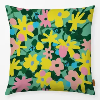 Kissen Muster Blumen Blumenwiese