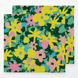 Servietten Muster Blumen Blumenwiese