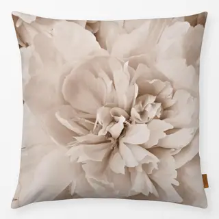 Kissen Blüten in Beige