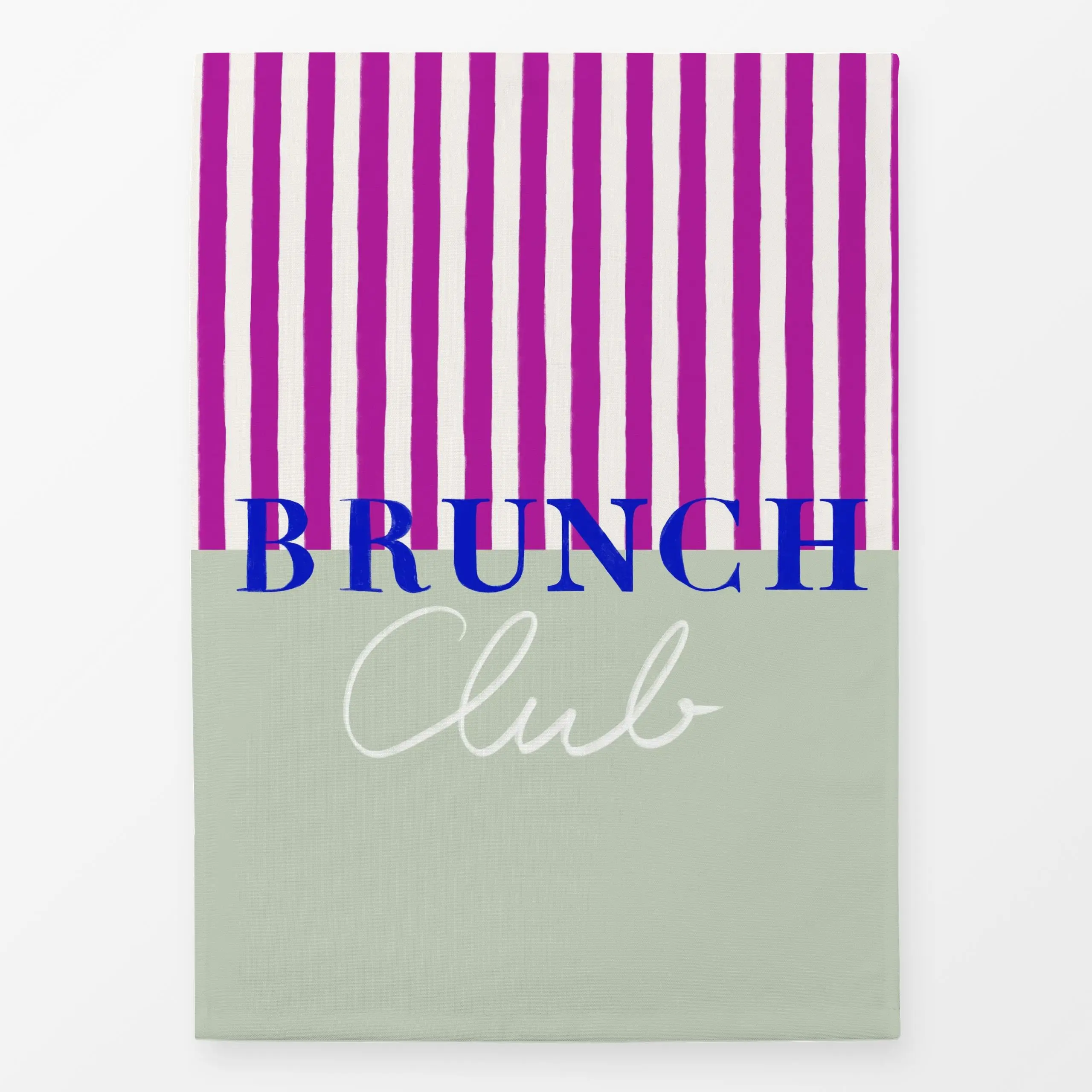 Geschirrtücher Brunch Club Burgundy Mint - Sprüche & Schriftzüge, Symbole & Muster - von „Sophie Augustin Illustration"; Str...