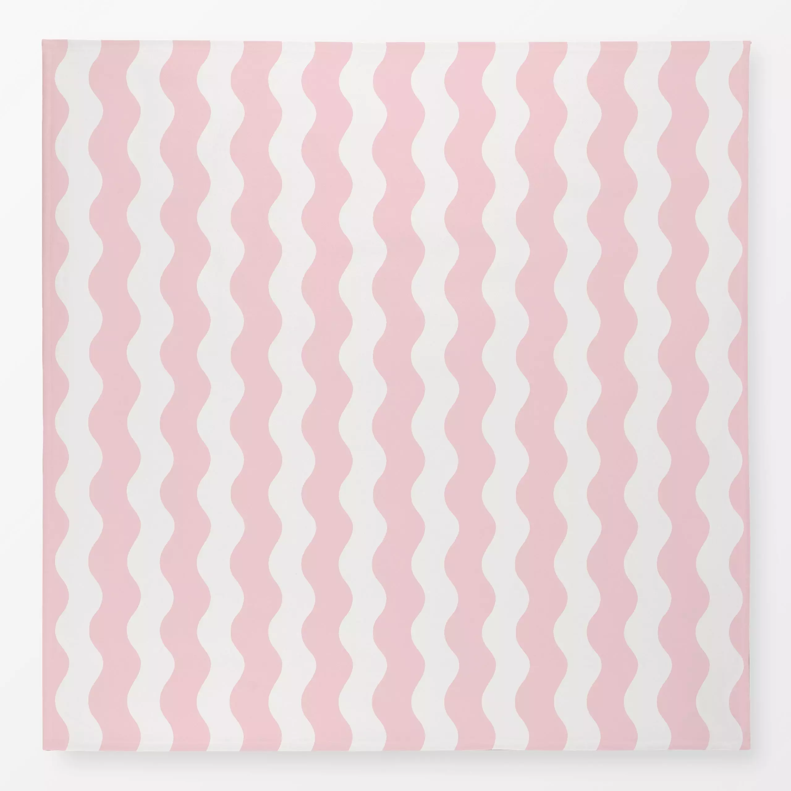 Tischdecke Große Wellen rosa weiß - Symbole & Muster - von „Studio Kesse"; Kinder, Streifen, Geburt & Baby, Kinderzimmer, we...