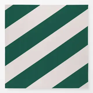 Tischdecke Christmas Stripes Grün Beige