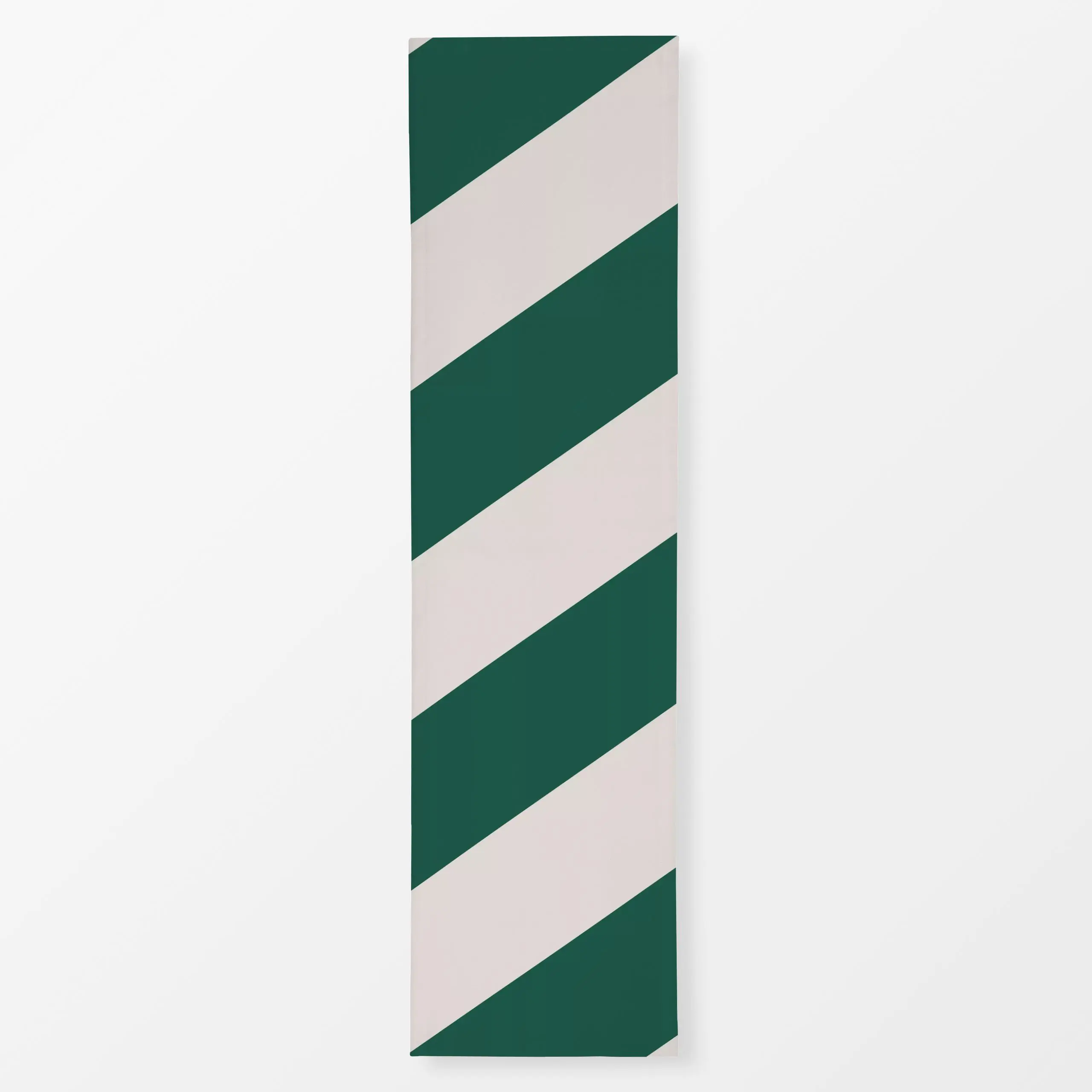 Tischläufer Christmas Stripes Grün Beige - Weihnachten, Symbole & Muster - von „textilwerk"; Streifen, Retro, Merry Christma...