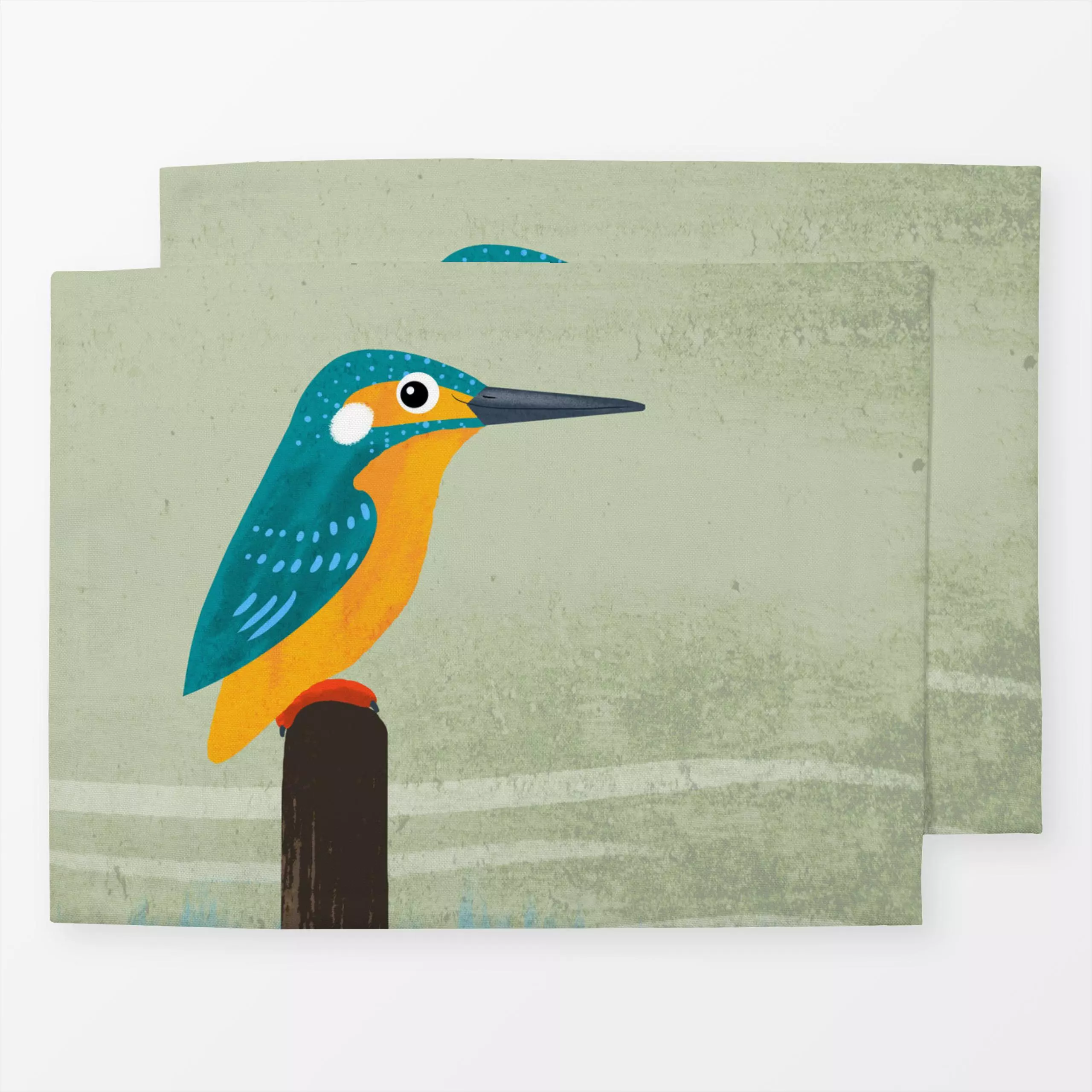 Tischset Eisvogel, Tiere, von Julia Reyelt