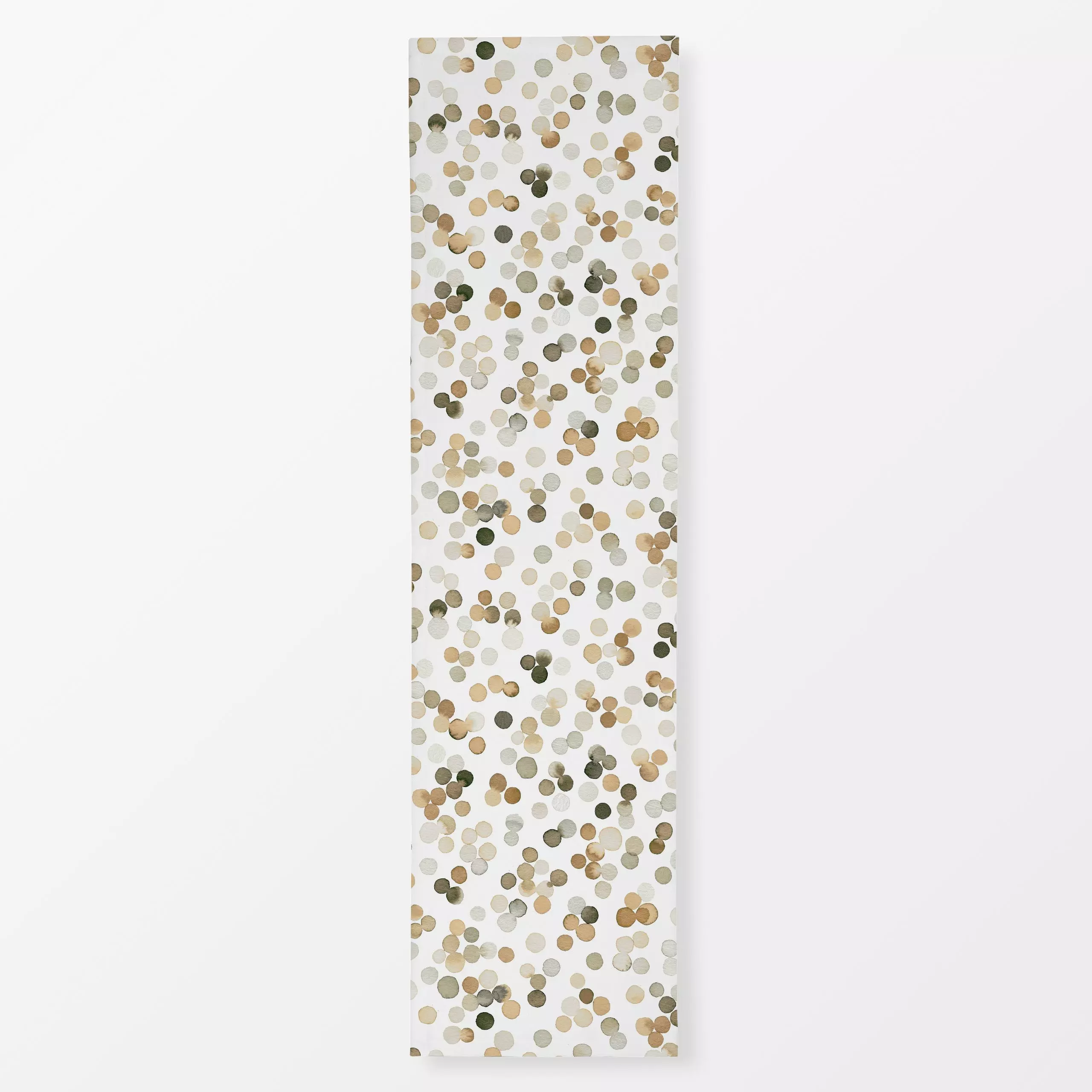 Tischläufer Golden Punkte Weihnachten - Symbole & Muster - von „Ninola Design "; minimal, Punkte, beige, Dots, festlich, fes...