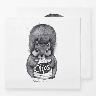 Servietten Chipseichhörnchen