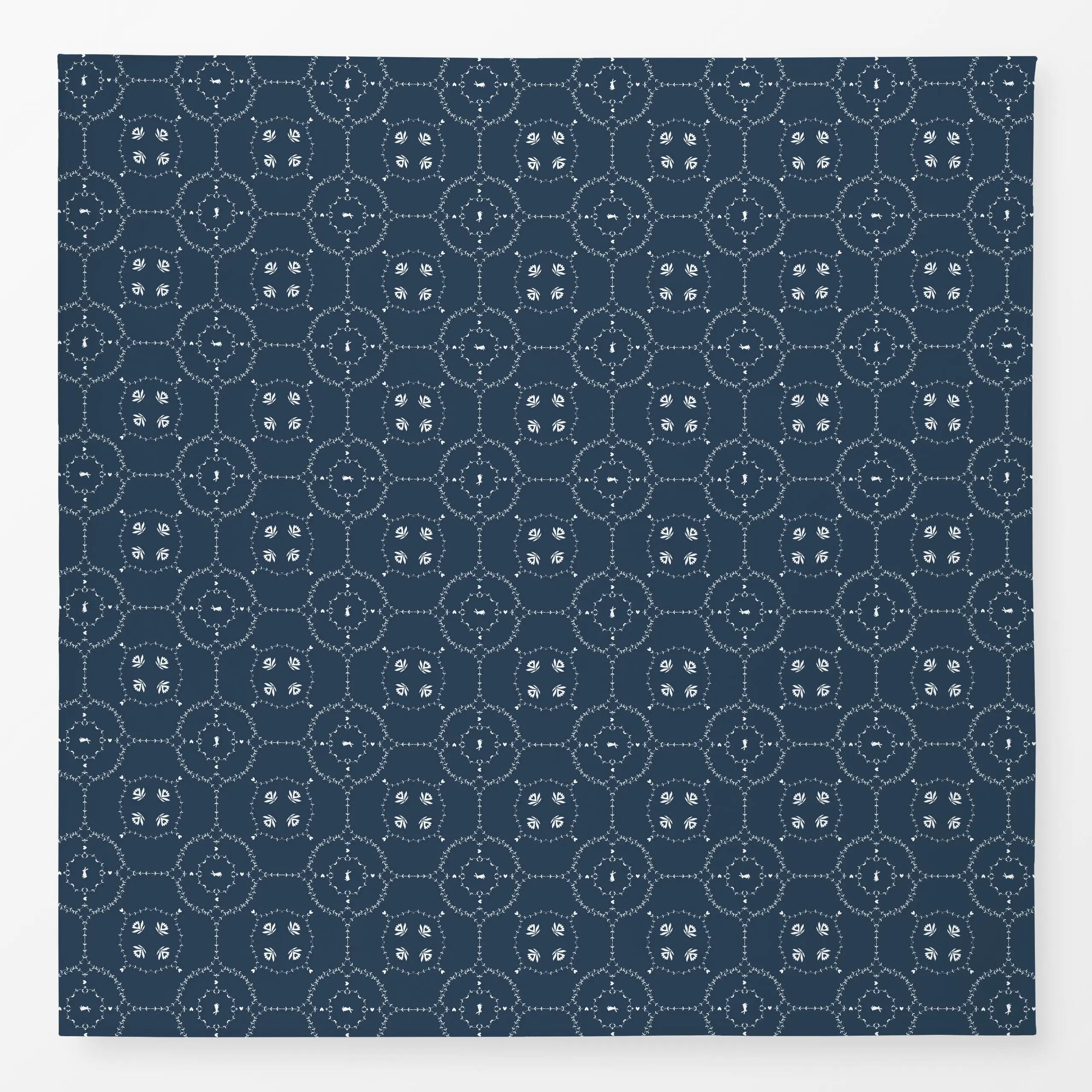 Tischdecke Ornamente Muster Midsommar, Blumen, gemustert, Sommer, von Monika Strigel