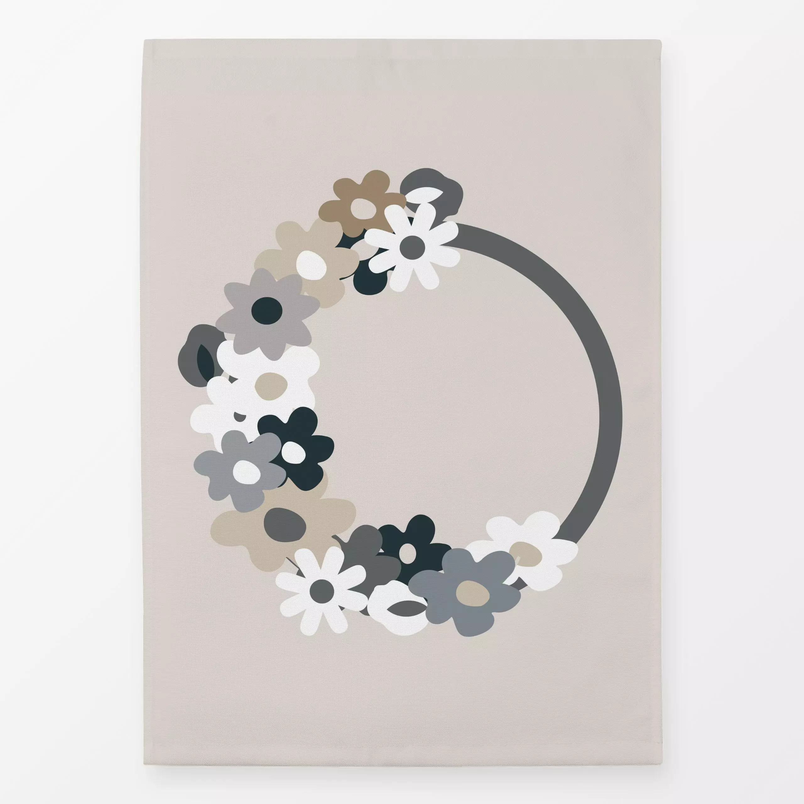 Geschirrtücher Blumenkranz Frühlingsblumen - Blumen & Florales - von „Alisa Knöß"; Blumenkranz, fruhling