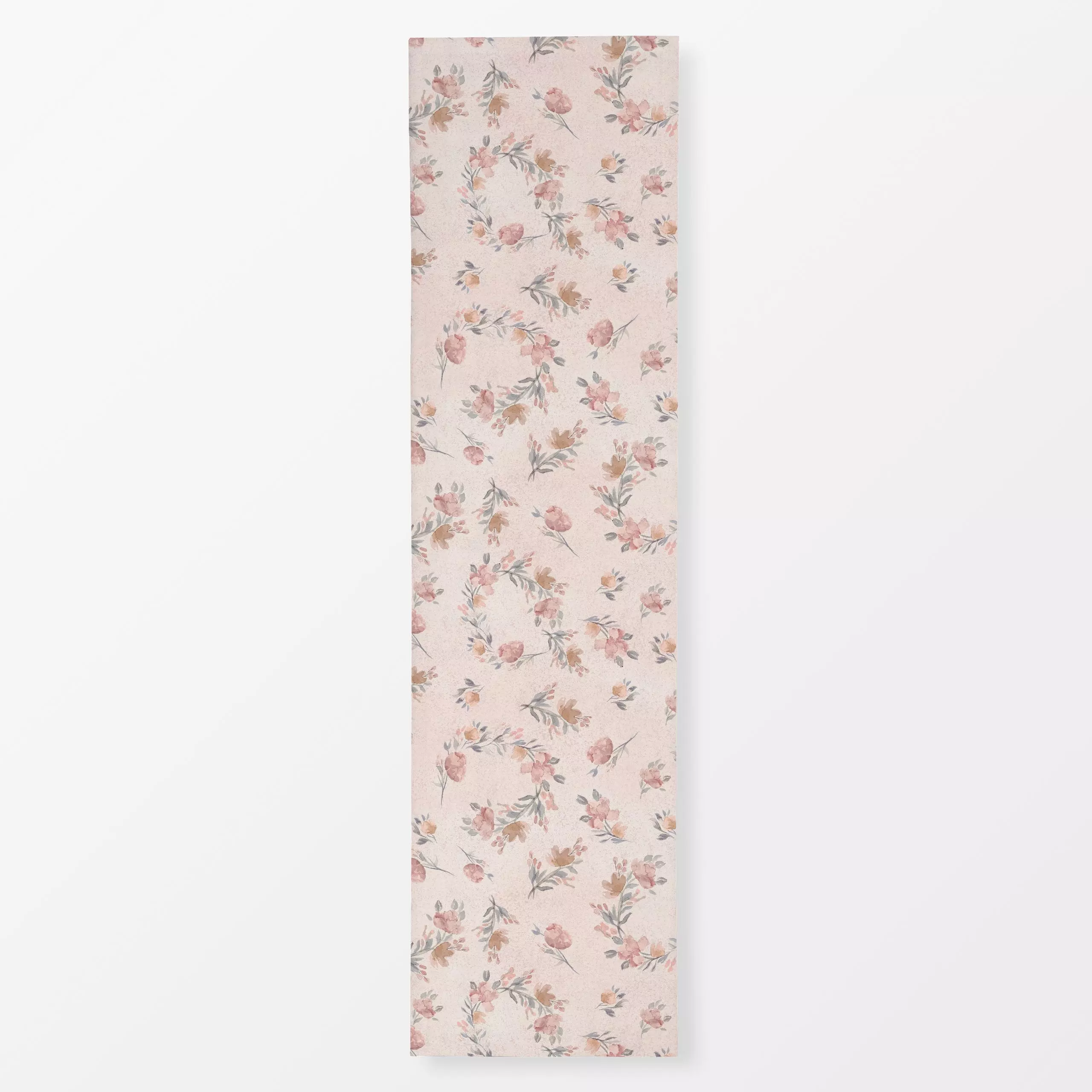 Tischläufer Cottage florals pink - Blumen & Florales, Herbst - von „Bloomery Decor"; Wildblumen, floral, landhaus, pastel, r...
