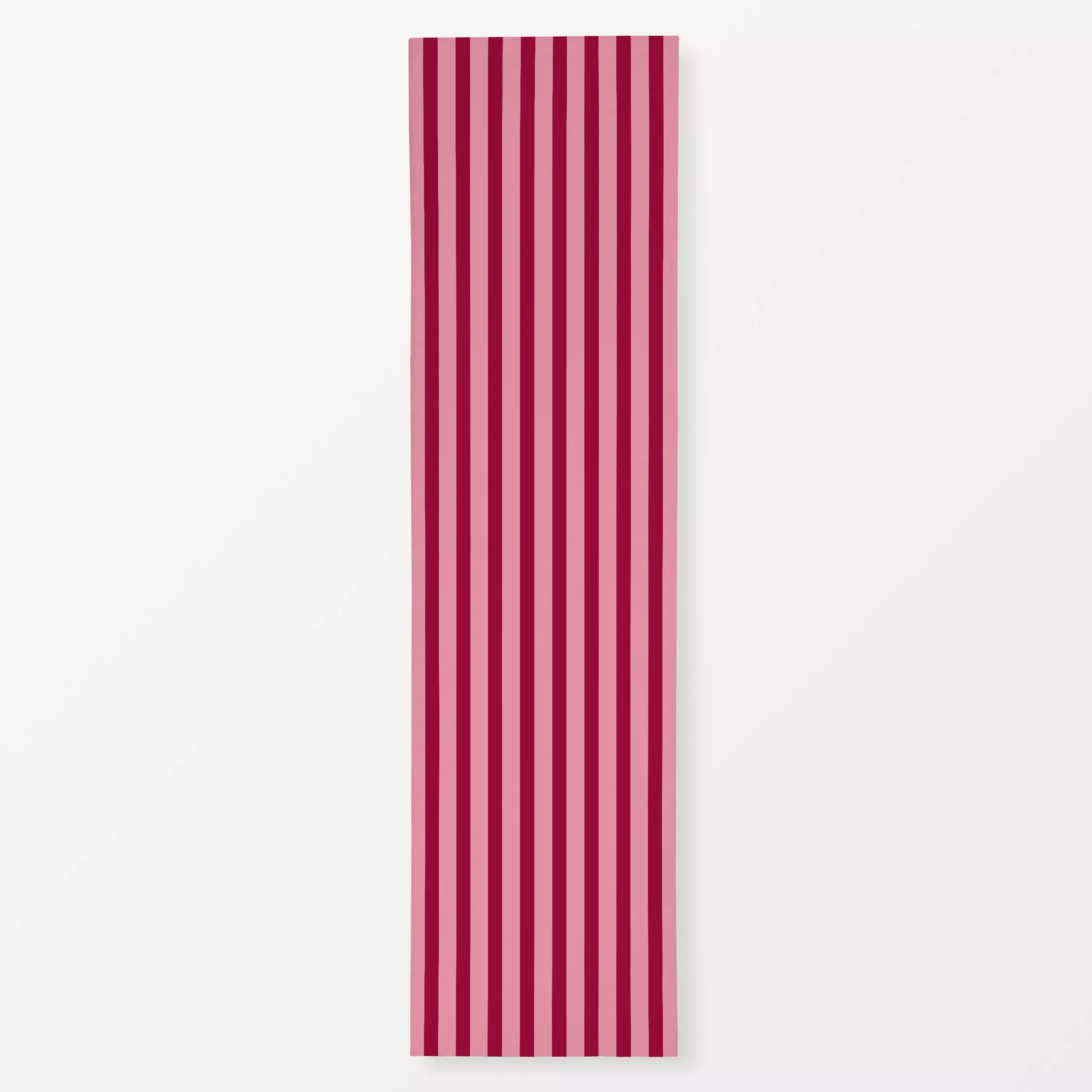 Tischläufer Rayas berry pink - Sommer, Symbole & Muster - von „Karen Menzenbach"; Muster, Linien, Streifen, Sommer, rot, ges...