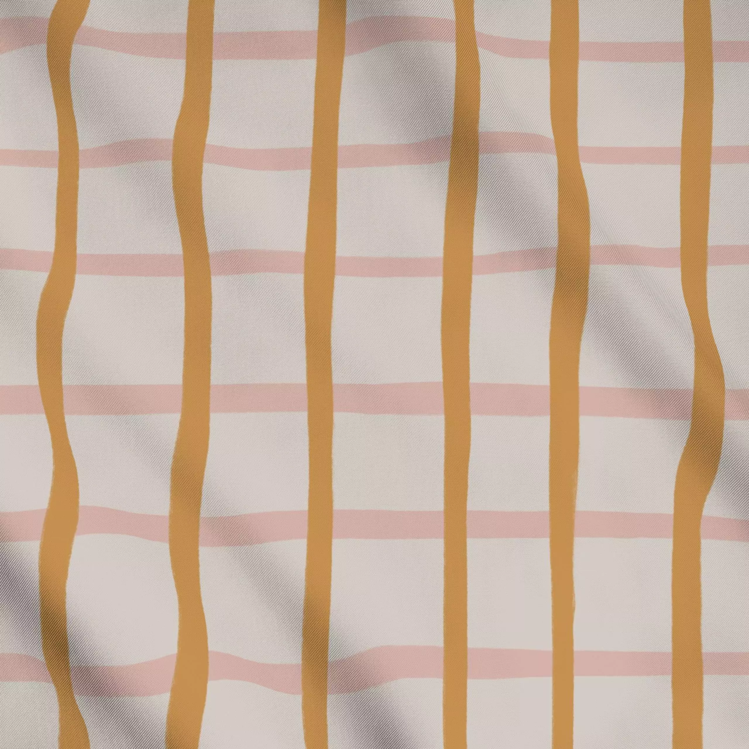 Meterware Rosa Yellow Stripes - Symbole & Muster - von „Menina Lisboa "; Streifen, graphisch, Abstrakt, Geometrisch, Orange,...