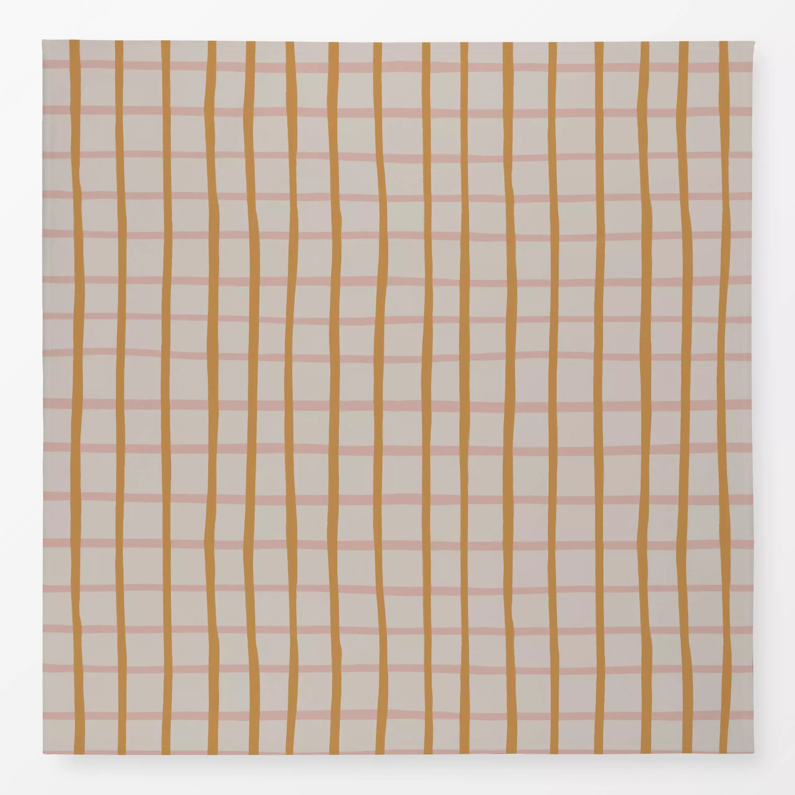 Tischdecke Rosa Yellow Stripes - Symbole & Muster - von „Menina Lisboa "; Streifen, graphisch, Abstrakt, Geometrisch, Orange...