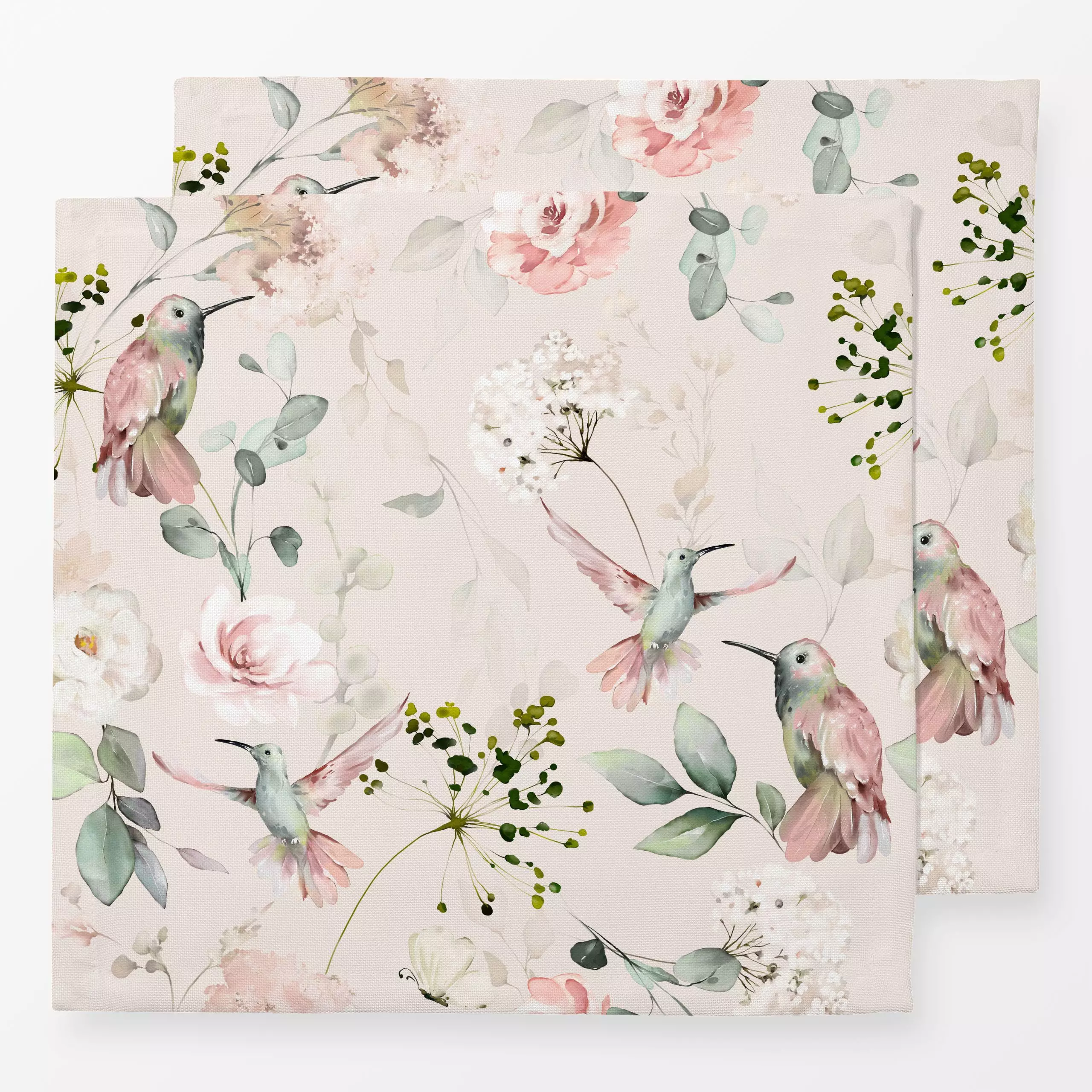 Servietten Vintage Rosen Garten - Blumen & Florales, Pflanzen & Botanik - von „Uta Naumann“; Blumen, Eukalyptus, Rosen, Gart...