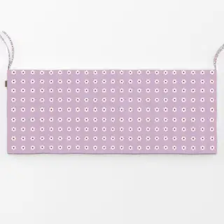 Bankauflage Blümchen Beige Lila Flieder