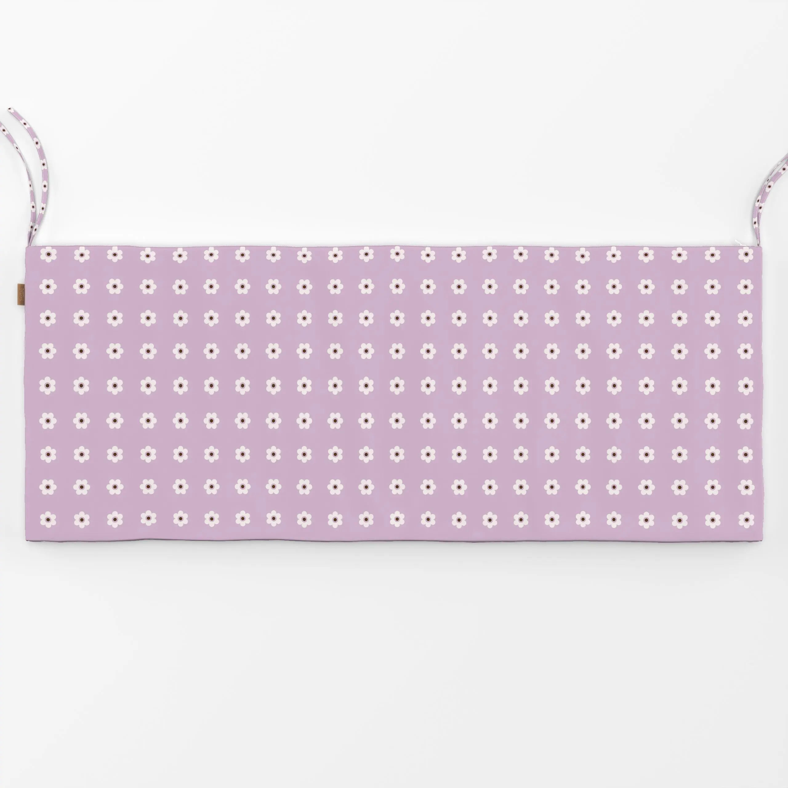 Bankauflage Blümchen Beige Lila Flieder - Blumen & Florales, Frühling, Ostern - von „Kathrin Woo"; Blumen, floral, Ostern, F...