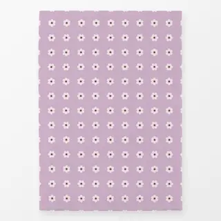 Geschirrtücher Blümchen Beige Lila Flieder