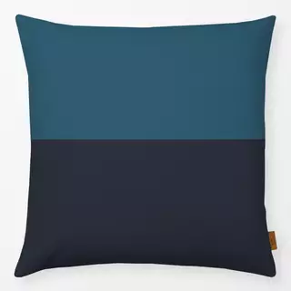 Kissen Colorblocking Blau