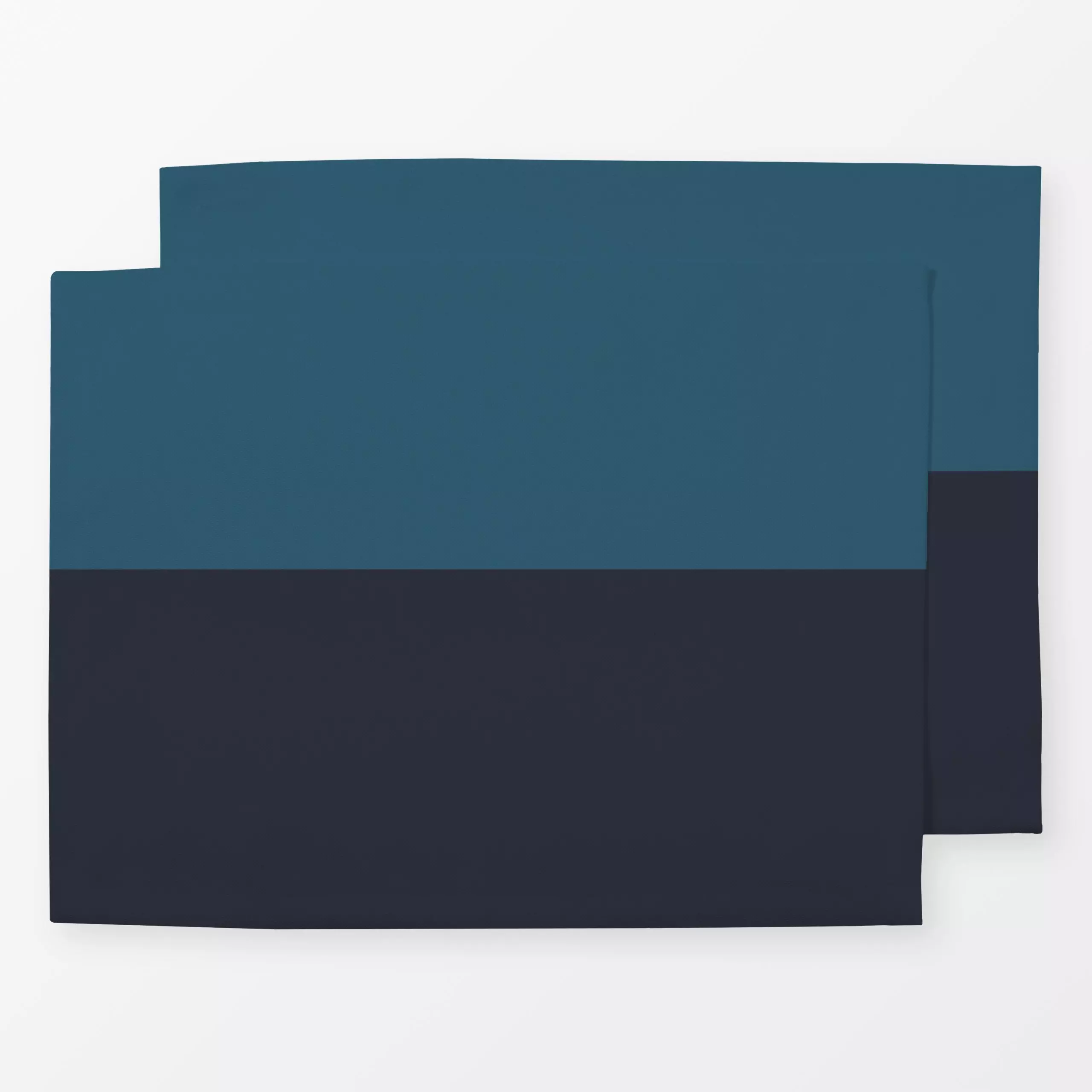 Tischset Colorblocking Blau - Herbst, Winter, Symbole & Muster - von „Lisa Jasmin Bauer"; minimal, blau, minimalistisch, Col...
