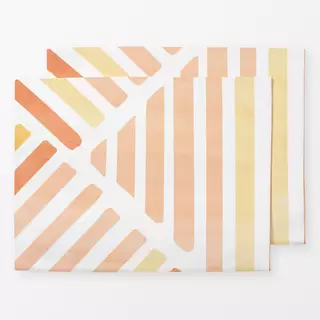 Tischset Watercolor stripes